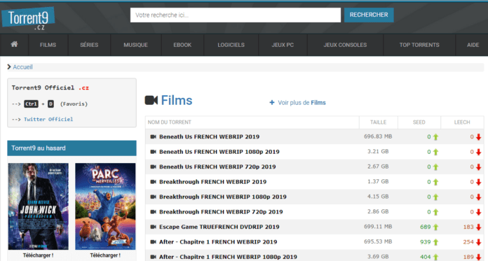 Torrent9 as extratorrent proxy