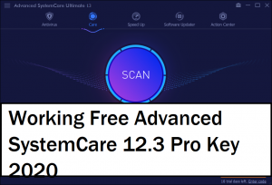 advanced systemcare pro 12.3 key