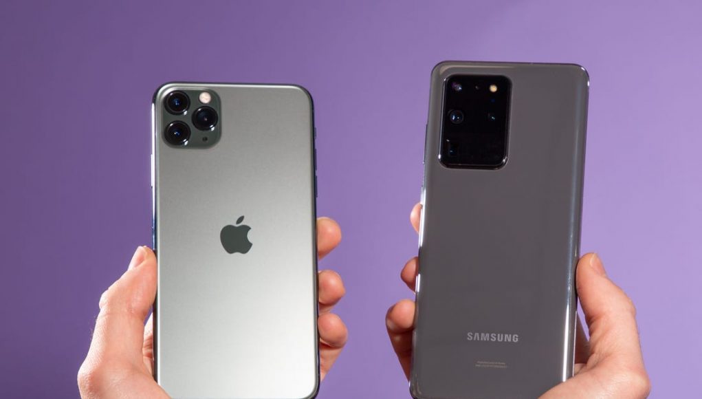 iPhone X vs Samsung S20