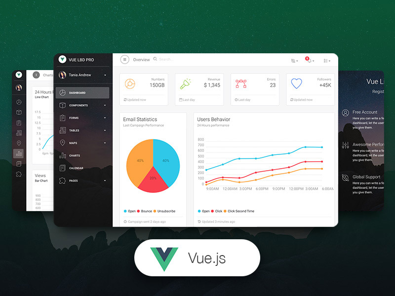 Vue Templates And Admin Dashboards