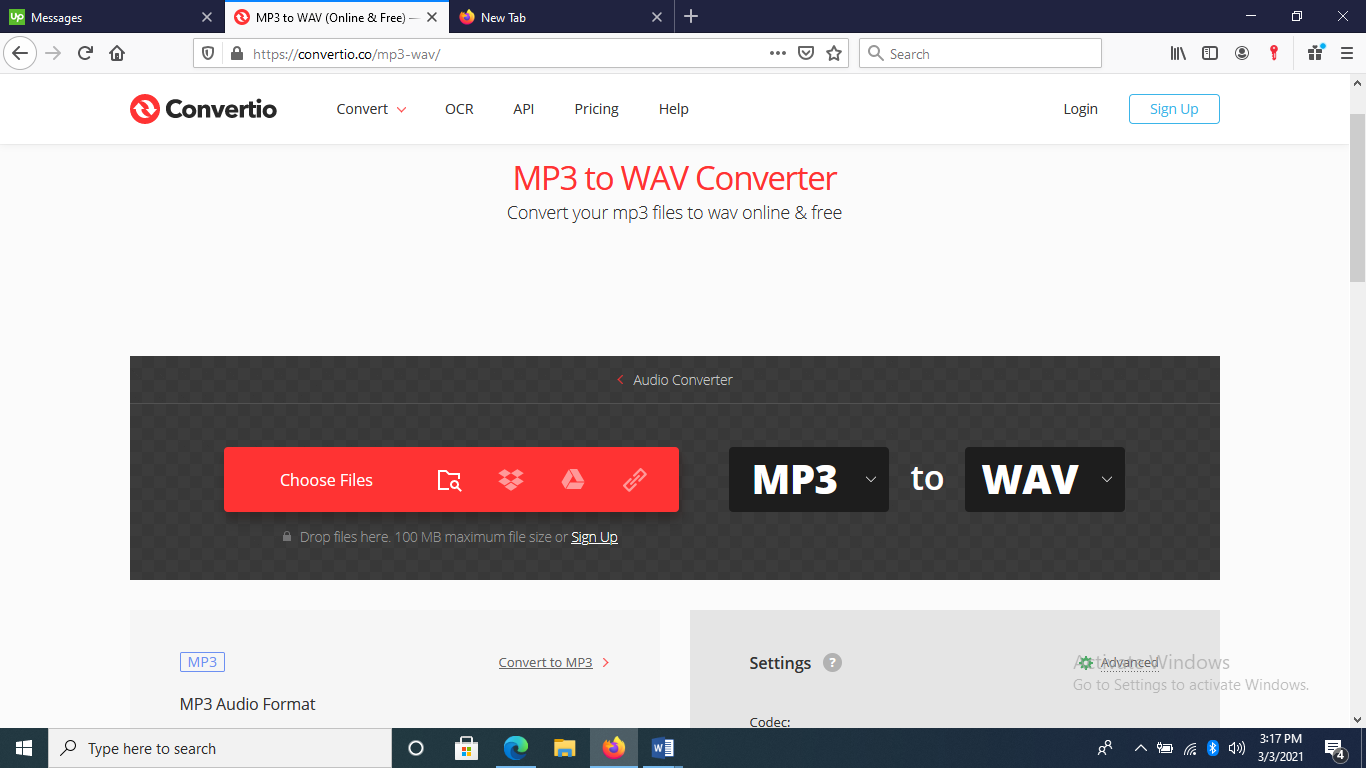 sony music center pc convert mp3 to wav