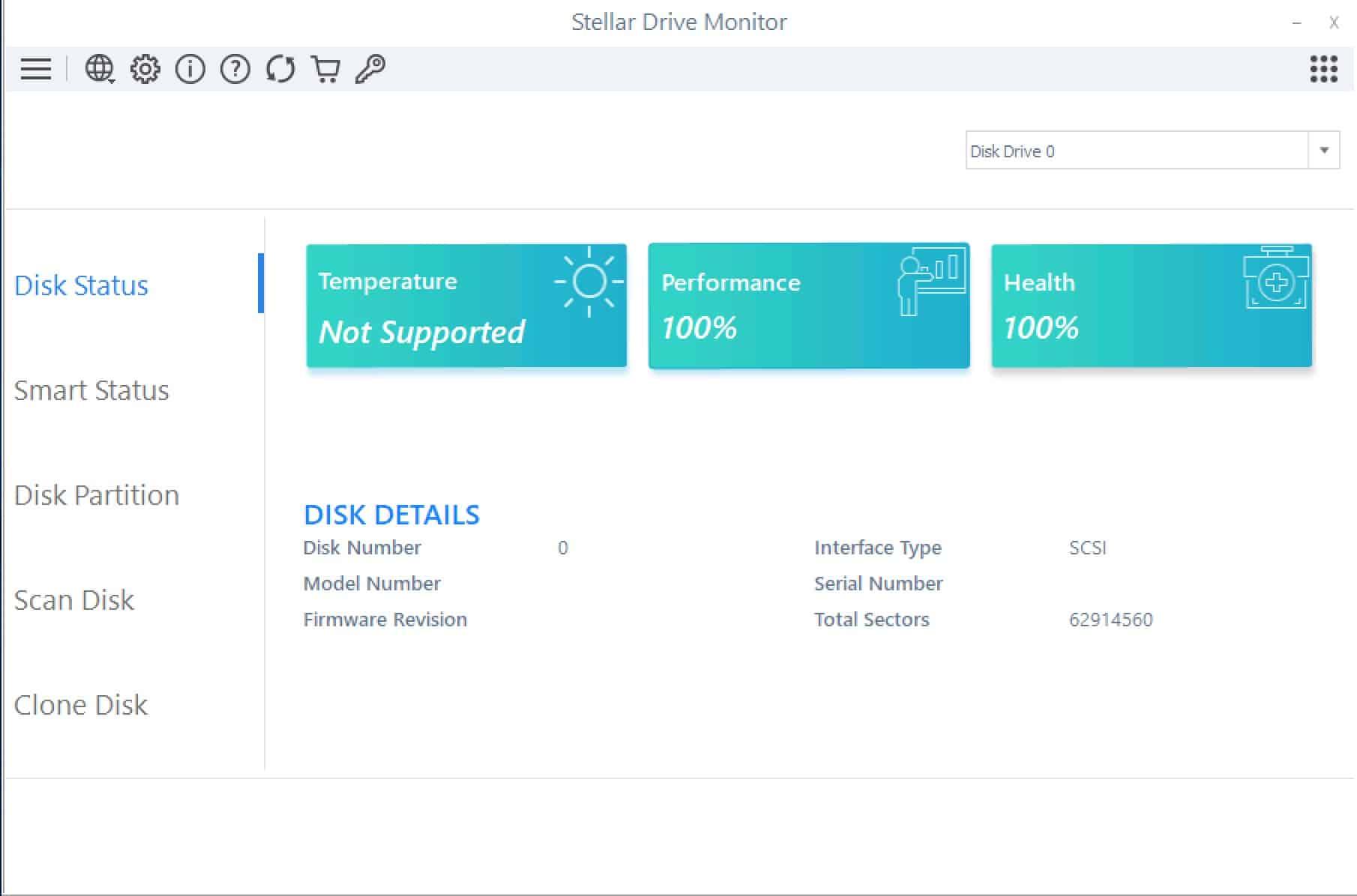 Stellar Data Recovery Windows - Drive Monitor