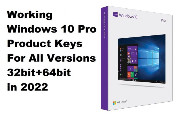 windows 10 pro key 2022